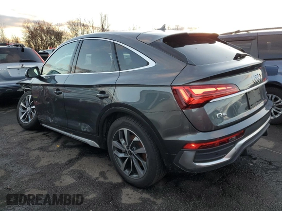 2023 Audi Q5 Sportback S line Premium Plus with VIN WA15AAFY6P2029033, listed as a Copart auction lot 85507094 with 24,289 mi miles and Salvage title. Bid and sale history available at DreamBid. Image 2.