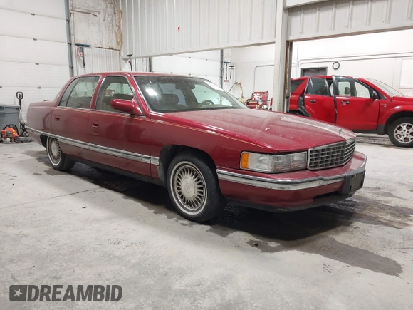 1995 Cadillac DeVille z VIN 1G6KD52B0SU247994, wystawiony jako IAAI lot #42310309 z przebiegiem 137 455 mil mil oraz . Historia ofert i sprzedaży dostępna na DreamBid. Obrazek 1.
