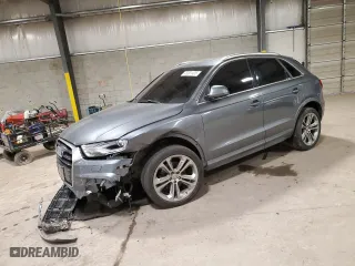 2016 Audi Q3 Premium Plus with VIN WA1EFCFS9GR001808, listed as a Copart auction lot 48001405 with 20,218 mi miles and Salvage Title. Bid and sale history available at carsss.com. Image 1.