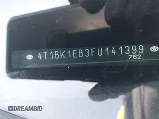 2015 Toyota Avalon Limited with VIN 4T1BK1EB3FU141399, listed as a IAAI auction lot 42074812 with 86,463 mi miles and . Bid and sale history available at DreamBid. Image 9.