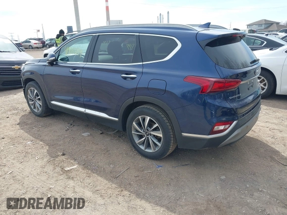 2020 Hyundai Santa Fe SEL with VIN 5NMS33AD5LH211881, listed as a IAAI auction lot 41863199 with 50,099 mi miles. Bid and sale history available at carsss.com. Image 3.
