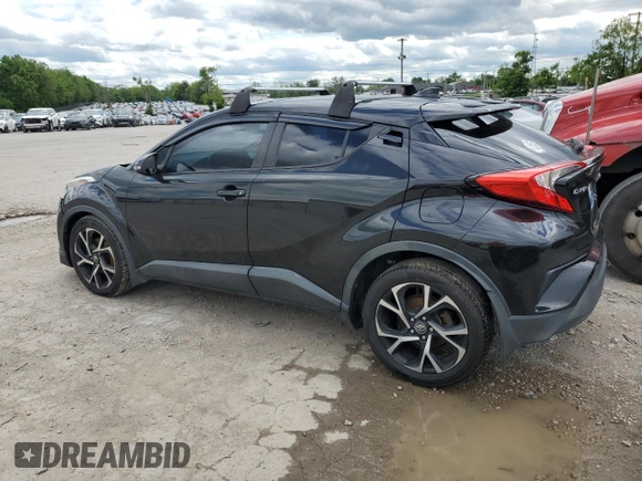 2018 Toyota C-HR XLE with VIN NMTKHMBX8JR001705, listed as a Copart auction lot 57764705 with 92,847 mi miles and Salvage title. Bid and sale history available at DreamBid. Image 2.
