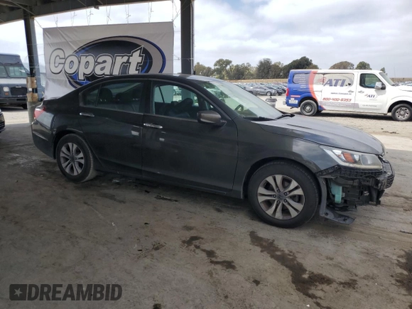 2014 Honda Accord Sedan LX with VIN 1HGCR2F35EA098896, listed as a Copart auction lot 53082635 with 148,008 mi miles and Salvage Title. Bid and sale history available at carsss.com. Image 4.