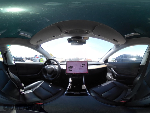 2018 Tesla Model 3 Long Range Battery with VIN 5YJ3E1EAXJF027179, listed as a IAAI auction lot 42059918 with 43,566 mi miles. Bid and sale history available at carsss.com. Image 19.
