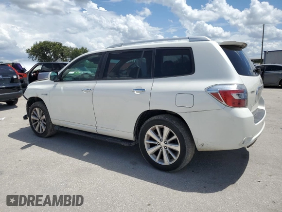 2009 Toyota Highlander Hybrid Limited with VIN JTEEW44A192036436, listed as a Copart auction lot 68702824 with 206,859 mi miles and Non Repairable. Bid and sale history available at carsss.com. Image 2.