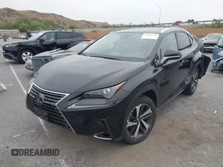2021 Lexus NX with VIN JTJGARBZ6M2185609, listed as a IAAI auction lot 42065141 with 42,985 mi miles. Bid and sale history available at carsss.com. Image 2.