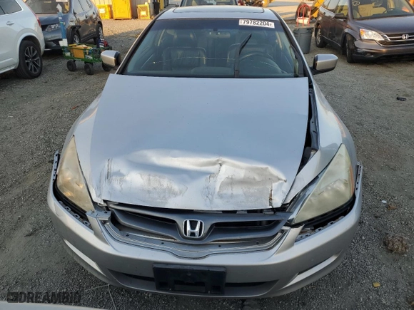 2007 Honda Accord Cpe EX-L with VIN 1HGCM82667A001158, listed as a Copart auction lot 79782204 with NaN miles and Salvage Title. Bid and sale history available at carsss.com. Image 5.