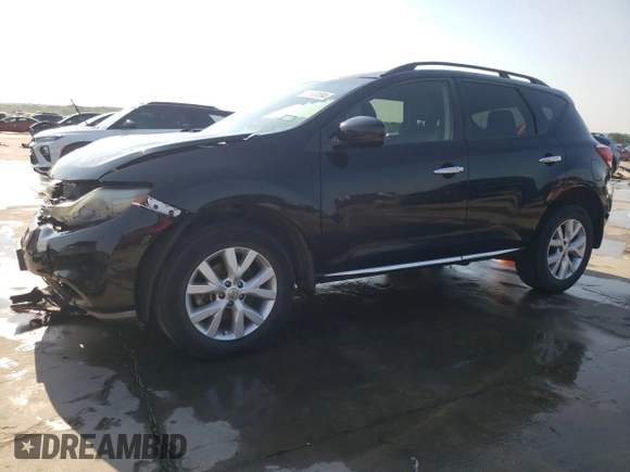2013 Nissan Murano SL with VIN JN8AZ1MU6DW201129, listed as a Copart auction lot 61658894 with 217,210 mi miles and Salvage Title. Bid and sale history available at carsss.com. Image 1.