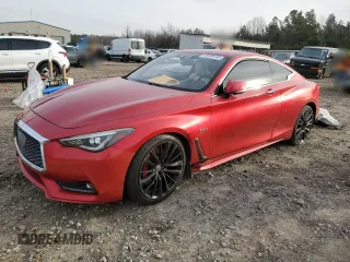 2017 Infiniti Q60 Red Sport 400 с VIN JN1FV7EK9HM610291, выставлен на аукционе Copart как лот 45558145 с пробегом 56 940 миль миль и Списание • Salvage title. История ставок и продаж доступна на DreamBid. Изображение 1.