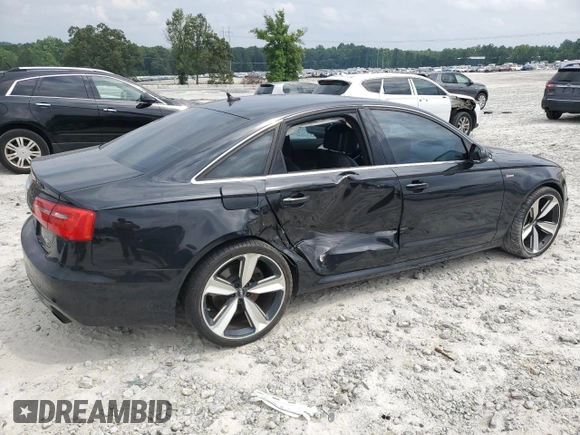 2012 Audi A6 Prestige with VIN WAUJGAFC2CN090358, listed as a Copart auction lot 59486925 with 159,885 mi miles and Salvage title. Bid and sale history available at DreamBid. Image 3.