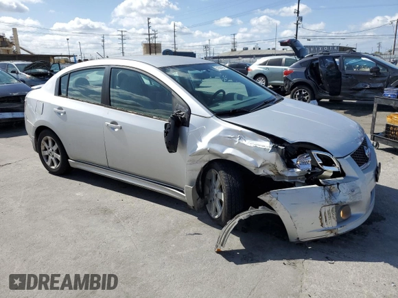 2012 Nissan Sentra S with VIN 3N1AB6AP5CL742840, listed as a Copart auction lot 51659185 with 130,430 mi miles and Salvage title. Bid and sale history available at DreamBid. Image 4.