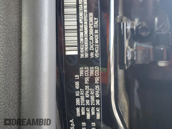 2017 Jeep Renegade Trailhawk z VIN ZACCJBCB6HPE38630, wystawiony jako Copart lot #54205235 z przebiegiem 84 745 mil mil oraz Szkoda całkowita • Salvage title. Historia ofert i sprzedaży dostępna na DreamBid. Obrazek 12.