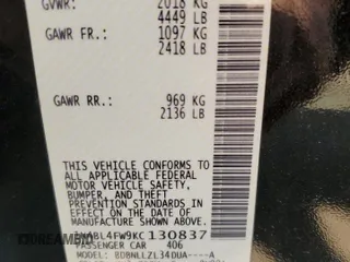 2019 Nissan Altima 2.5 Platinum with VIN 1N4BL4FW9KC130837, listed as a Copart auction lot 67241884 with 36,300 mi miles and Salvage Title. Bid and sale history available at carsss.com. Image 12.