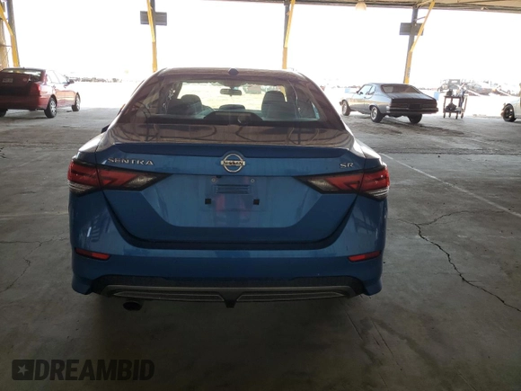 2021 Nissan Sentra SR z VIN 3N1AB8DV7MY327125, wystawiony jako Copart lot #59813715 z przebiegiem 24 576 mil mil oraz Szkoda całkowita • Salvage title. Historia ofert i sprzedaży dostępna na DreamBid. Obrazek 6.