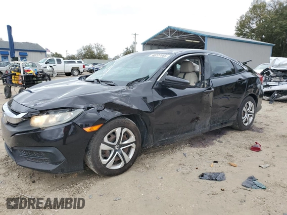 2016 Honda Civic Sedan LX with VIN 19XFC2F55GE089890, listed as a Copart auction lot 48227885 with 150,901 mi miles and Salvage Title. Bid and sale history available at carsss.com. Image 1.