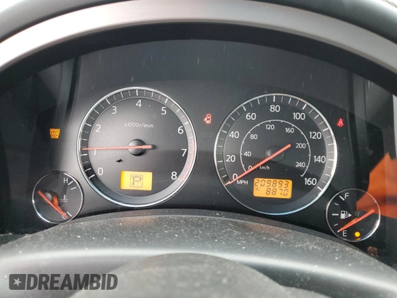 2005 Infiniti FX35 with VIN JNRAS08W15X220057, listed as a Copart auction lot 68580064 with 209,893 mi miles and Salvage Title. Bid and sale history available at carsss.com. Image 9.