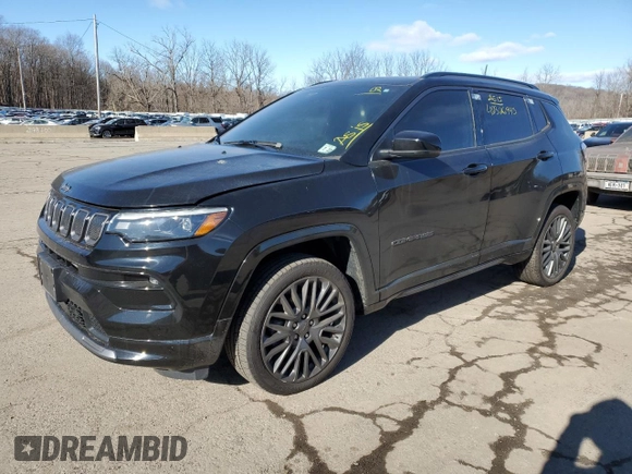 2022 Jeep Compass (RED) Edition with VIN 3C4NJDCB5NT156889, listed as a Copart auction lot 42326945 with Not provided miles and Salvage title. Bid and sale history available at DreamBid. Image 1.