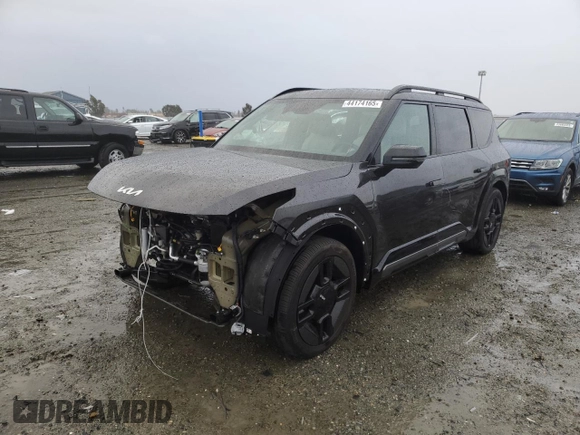 2024 Kia EV9 GT-Line with VIN KNDAEFS51R6026666, listed as a Copart auction lot 44174165 with 11,058 mi miles and Salvage Title. Bid and sale history available at carsss.com. Image 1.
