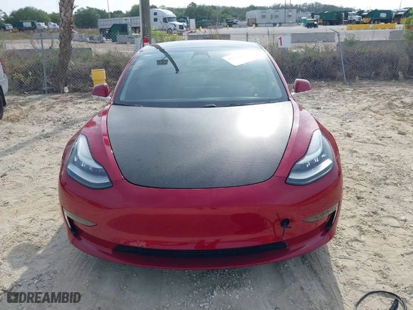2018 Tesla Model 3 Long Range Battery with VIN 5YJ3E1EA4JF053227, listed as a IAAI auction lot 41854908 with 84,293 mi miles. Bid and sale history available at carsss.com. Image 6.