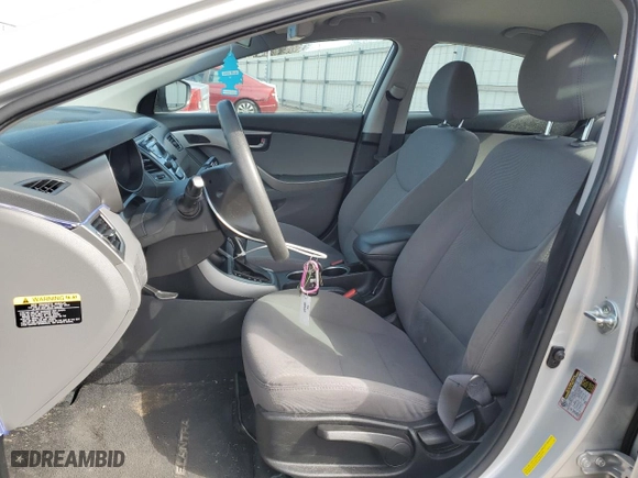 2015 Hyundai Elantra SE with VIN 5NPDH4AE6FH647798, listed as a Copart auction lot 50787085 with 61,346 mi miles and Salvage Title. Bid and sale history available at carsss.com. Image 7.