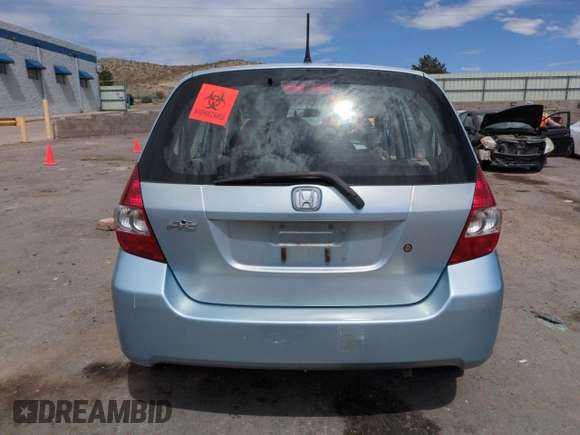 2007 Honda Fit with VIN JHMGD37477S061629, listed as a Copart auction lot 60435605 with 89,193 mi miles and Clean title. Bid and sale history available at DreamBid. Image 6.