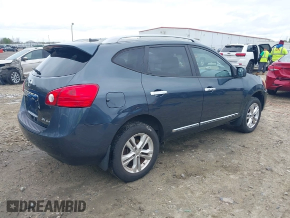 2013 Nissan Rogue S with VIN JN8AS5MVXDW650222, listed as a IAAI auction lot 41864829 with 174,672 mi miles and . Bid and sale history available at DreamBid. Image 4.