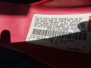 1997 Toyota Tercel CE z VIN JT2AC52L1V0203933, wystawiony jako IAAI lot #42305049 z przebiegiem 97 939 mil mil oraz . Historia ofert i sprzedaży dostępna na DreamBid. Obrazek 9.