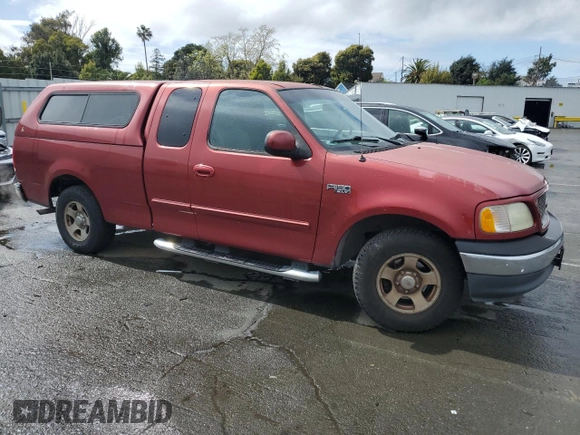 2002 Ford F-150 XL with VIN 1FTRX17222NB12823, listed as a Copart auction lot 50454145 with 221,039 mi miles and Clean Title. Bid and sale history available at carsss.com. Image 4.