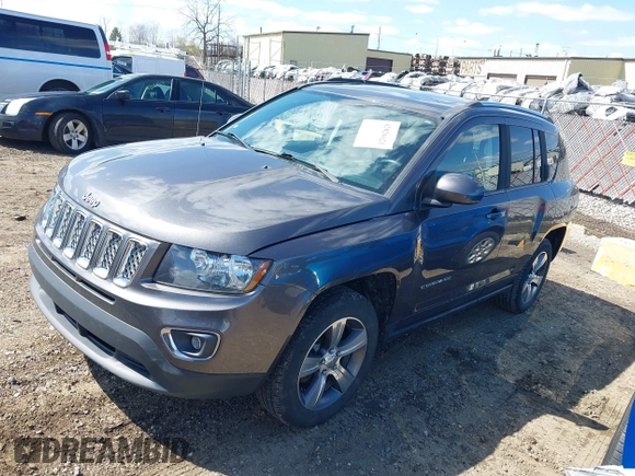 2016 Jeep Compass High Altitude Edition with VIN 1C4NJCEA3GD760934, listed as a IAAI auction lot 42028621 with 102,498 mi miles. Bid and sale history available at carsss.com. Image 2.