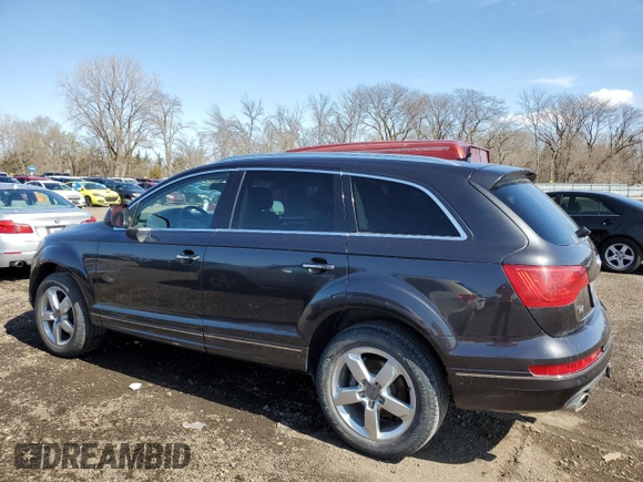 2014 Audi Q7 Premium Plus with VIN WA1LMAFE2ED013546, listed as a Copart auction lot 51327055 with 122,951 mi miles and Clean title. Bid and sale history available at DreamBid. Image 2.