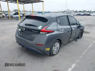 2022 Nissan LEAF S with VIN 1N4AZ1BV2NC557836, listed as a IAAI auction lot 42164896 with 33,729 mi miles and . Bid and sale history available at DreamBid. Image 4.