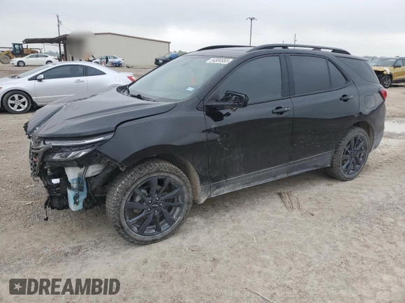 2022 Chevrolet Equinox RS with VIN 2GNAXWEVXN6129005, listed as a Copart auction lot 54504955 with 56,230 mi miles and Salvage title. Bid and sale history available at DreamBid. Image 1.