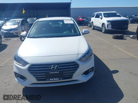 2022 Hyundai Accent SE with VIN 3KPC24A61NE178497, listed as a IAAI auction lot 41814752 with 21,267 mi miles. Bid and sale history available at carsss.com. Image 12.