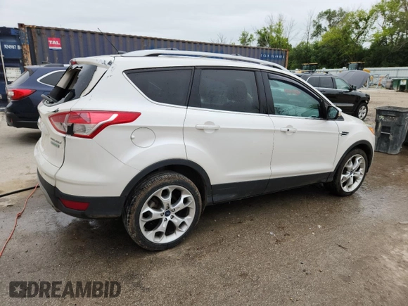 2013 Ford Escape Titanium with VIN 1FMCU0J98DUD76289, listed as a Copart auction lot 62125675 with 155,823 mi miles and Non repairable. Bid and sale history available at DreamBid. Image 3.