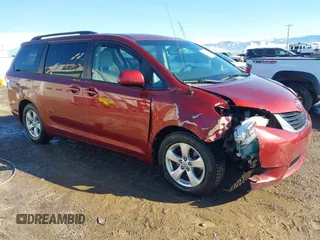 2011 Toyota Sienna LE AAS with VIN 5TDKK3DC6BS104887, listed as a IAAI auction lot 41653933 with 105,141 mi miles and . Bid and sale history available at DreamBid. Image 1.