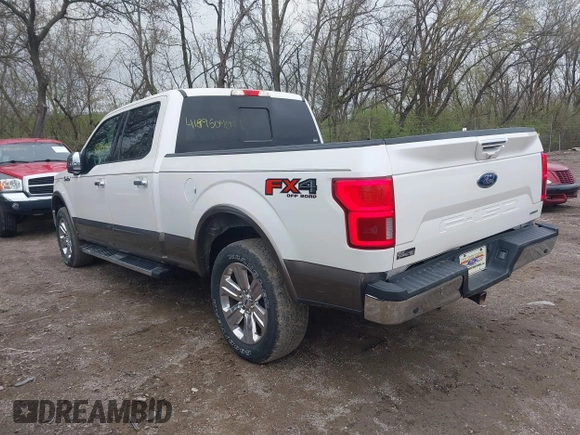 2019 Ford F-150 XL with VIN 1FTFW1E49KFC42215, listed as a IAAI auction lot 41895040 with 85,657 mi miles. Bid and sale history available at carsss.com. Image 3.