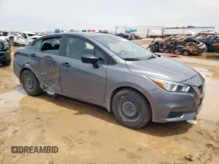 2021 Nissan Versa S with VIN 3N1CN8DV0ML907149, listed as a Copart auction lot 58723275 with 124,519 mi miles and Salvage title. Bid and sale history available at DreamBid. Image 4.