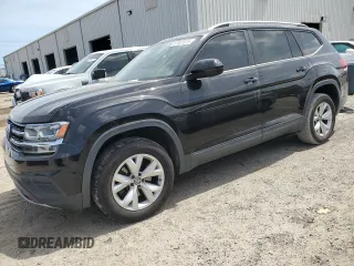 2018 Volkswagen Atlas Launch Edition z VIN 1V2BR2CA4JC502006, wystawiony jako Copart lot #51957625 z przebiegiem 102 591 mil mil oraz Szkoda całkowita • Salvage title. Historia ofert i sprzedaży dostępna na DreamBid. Obrazek 1.