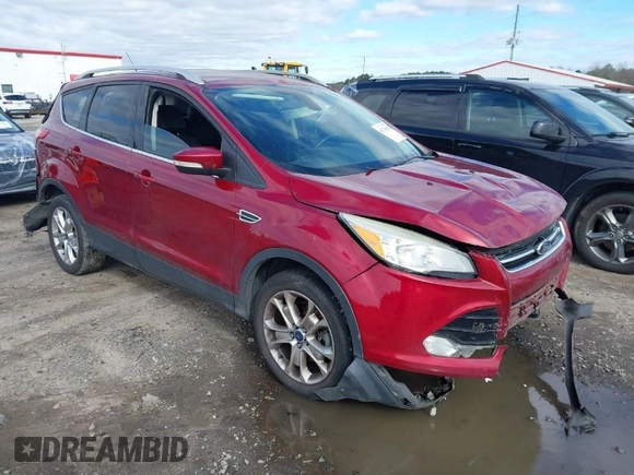 2014 Ford Escape Titanium with VIN 1FMCU9J95EUB05518, listed as a IAAI auction lot 41734025 with 188,243 mi miles. Bid and sale history available at carsss.com. Image 1.