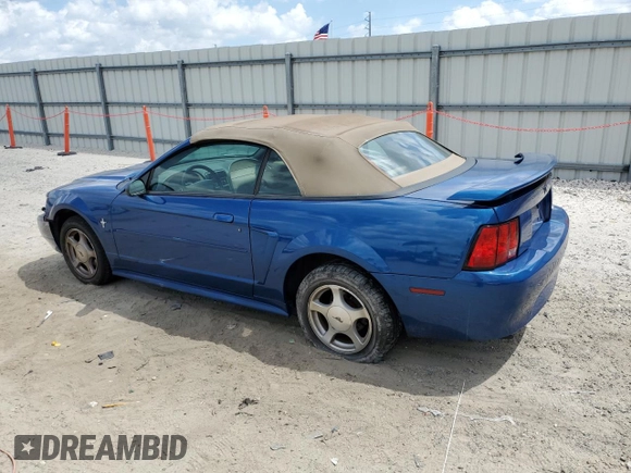 2001 Ford Mustang Deluxe with VIN 1FAFP44401F209673, listed as a Copart auction lot 52239035 with 165,944 mi miles and Salvage Title. Bid and sale history available at carsss.com. Image 2.