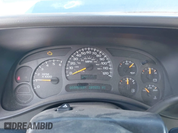 2003 Chevrolet Silverado 1500 LS with VIN 1GCEK19V73E279426, listed as a IAAI auction lot 41712046 with 205,553 mi miles. Bid and sale history available at carsss.com. Image 7.