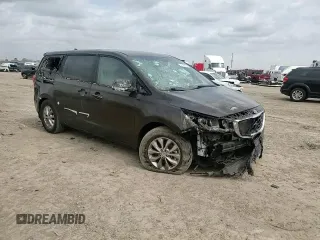 2021 Kia Sedona LX with VIN KNDMB5C17M6665266, listed as a Copart auction lot 48129495 with 57,274 mi miles and Salvage Title. Bid and sale history available at carsss.com. Image 12.