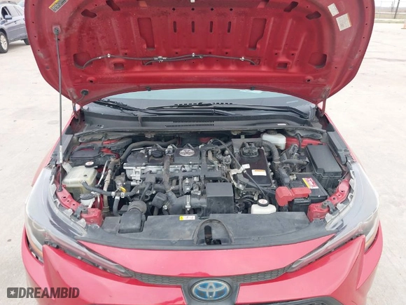 2020 Toyota Corolla Hybrid LE with VIN JTDEBRBE0LJ001001, listed as a IAAI auction lot 41536845 with 394,243 mi miles. Bid and sale history available at carsss.com. Image 10.