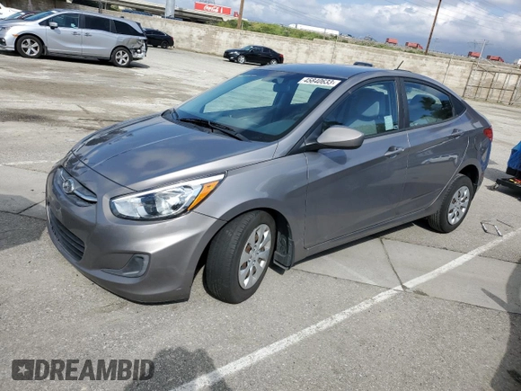 2017 Hyundai Accent SE with VIN KMHCT4AE7HU359920, listed as a Copart auction lot 45840633 with 62,847 mi miles. Bid and sale history available at carsss.com. Image 1.