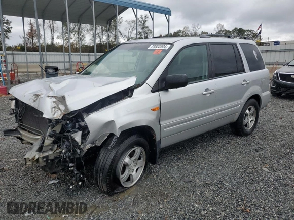 2007 Honda Pilot EX-L with VIN 5FNYF28777B021535, listed as a Copart auction lot 79823904 with 282,340 mi miles and Salvage Title. Bid and sale history available at DreamBid. Image 1.