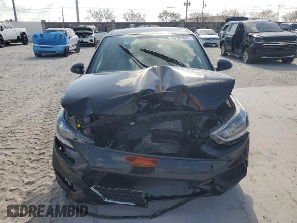 2022 Hyundai Accent SE with VIN 3KPC24A61NE182565, listed as a Copart auction lot 53781655 with Not Provided miles and Salvage Title. Bid and sale history available at DreamBid. Image 5.