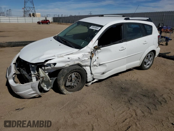 2005 Pontiac Vibe with VIN 5Y2SL63825Z460607, listed as a Copart auction lot 75049664 with 123,906 mi miles and Salvage Title. Bid and sale history available at carsss.com. Image 1.