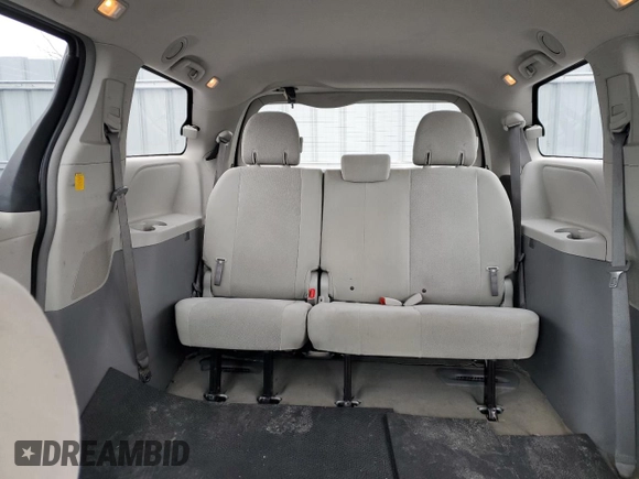 2012 Toyota Sienna with VIN 5TDZK3DC6CS236385, listed as a Copart auction lot 50236155 with 168,349 mi miles and Salvage Title. Bid and sale history available at carsss.com. Image 10.