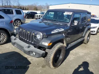 2020 Jeep Wrangler Unlimited Sport S z VIN 1C4HJXDG5LW325387, wystawiony jako Copart lot #41467505 z przebiegiem 104 343 mil mil oraz Szkoda całkowita • Salvage title. Historia ofert i sprzedaży dostępna na DreamBid. Obrazek 1.