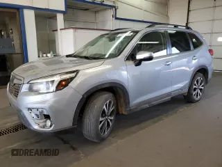 2020 Subaru Forester Limited with VIN JF2SKAUC5LH588076, listed as a Copart auction lot 63333775 with 43,694 mi miles and Salvage title. Bid and sale history available at DreamBid. Image 1.